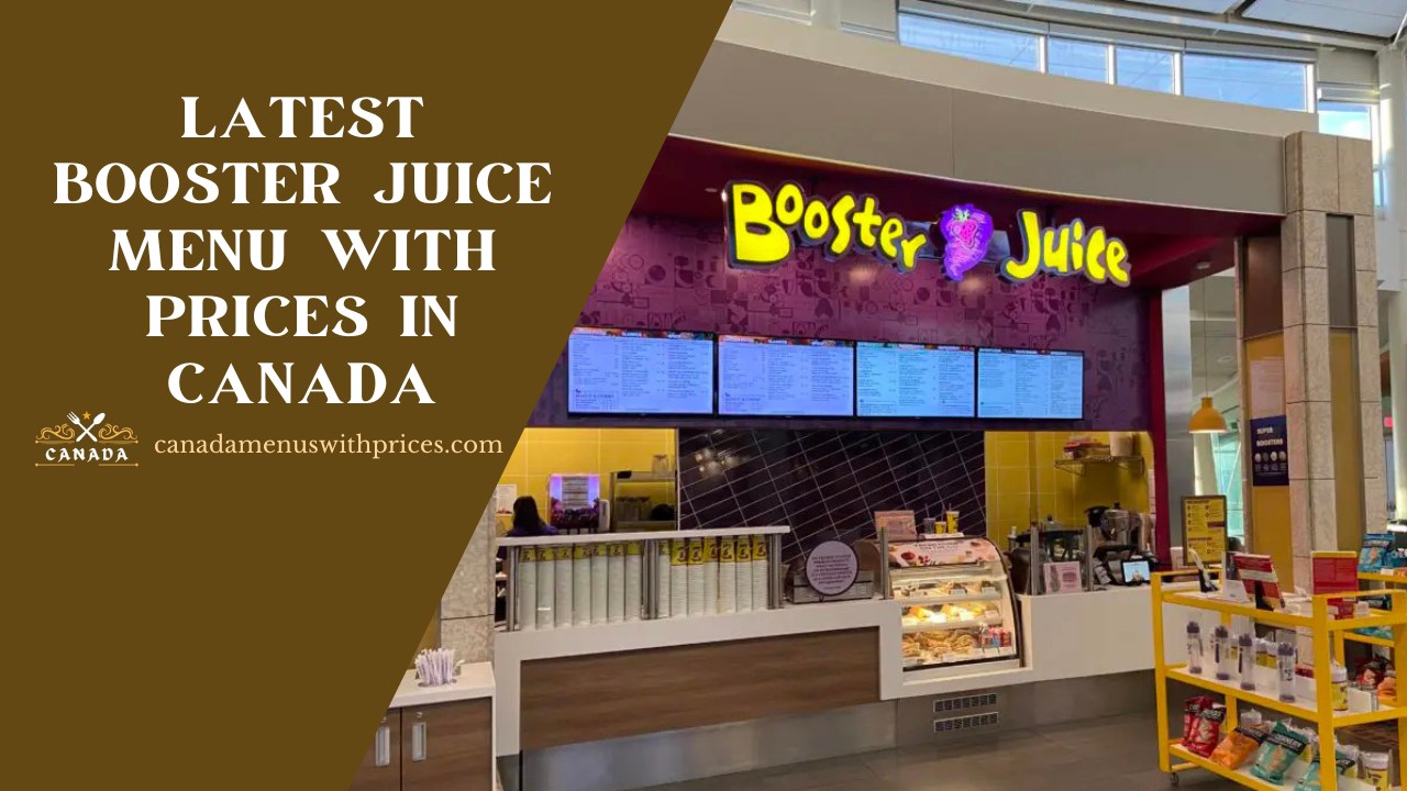 Latest Booster Juice Menu With Prices in Canada