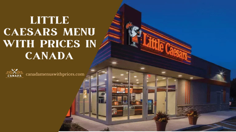 Little Caesars Menu With Prices In Canada