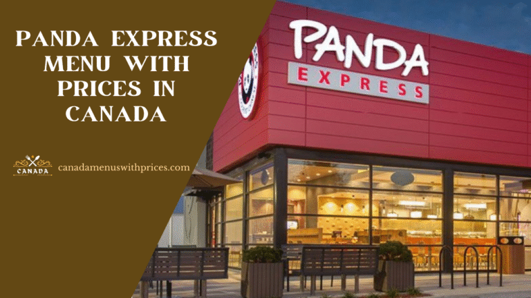 Panda Express Menu With Prices In Canada