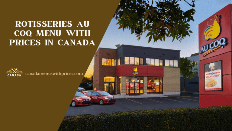 Rotisseries Au Coq Menu With Prices In Canada