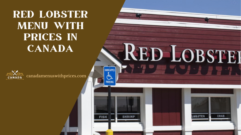 Red Lobster Menu With Prices In Canada