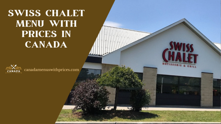 Swiss Chalet Menu With Prices In Canada