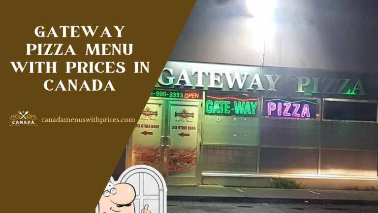 Gateway Pizza Menu With Prices in Canada